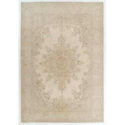 One-of-a-Kind Hand-Knotted Vintage Turkish Hereke Rug Made of Wool. 10.2 x 14.9 Ft (310 x 453 cm)