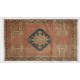 Hand-Knotted Vintage Turkish Oushak Rug Made of Wool. 1.6 x 2.5 Ft (48 x 76 cm)