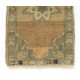 Small Turkish Oushak Rug, Vintage Handmade Doormat (Seat or Cushion Cover). 1.7 x 3.2 Ft (50 x 96 cm)