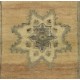 Small Turkish Oushak Rug, Vintage Handmade Doormat (Seat or Cushion Cover). 1.7 x 3.2 Ft (50 x 96 cm)