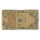 Small Turkish Oushak Rug, Vintage Handmade Doormat (Seat or Cushion Cover). 1.7 x 3.2 Ft (50 x 96 cm)
