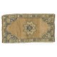 Small Handmade Turkish Rug, Vintage Doormat (Seat or Cushion Cover). 1.7 x 3 Ft (51 x 91 cm)