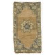 Small Handmade Turkish Rug, Vintage Doormat (Seat or Cushion Cover). 1.7 x 3 Ft (51 x 91 cm)