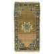 Small Handmade Turkish Rug, Vintage Doormat (Seat or Cushion Cover). 1.8 x 3.2 Ft (52 x 95 cm)