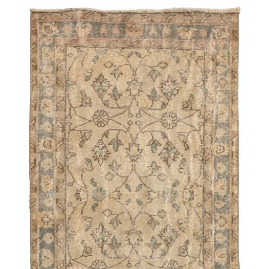 Authentic Vintage Handmade Anatolian Runner Rug, Great for Hallway Decor. 3 x 11 Ft (93 x 338 cm)