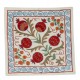 Home Decor Uzbek Silk Embroidery Suzani Cushion Case. Decorative Lace Pillow Cover. 18" x 19" (45 x 46 cm)
