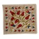 Brand New Authentic Silk Embroidery Suzani Cushion Cover from Uzbekistan. 18" x 20" (45 x 50 cm)