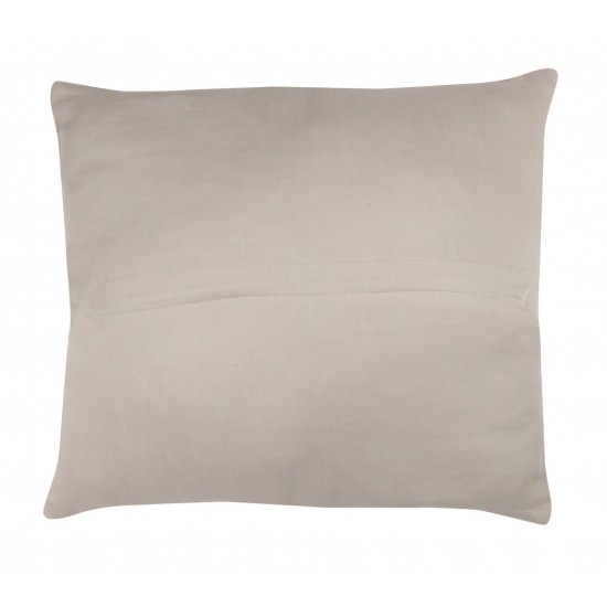 Uzbek Suzani Silk, Cotton and Linen Cushion Cover, Hand Embroidered Uzbek Suzani Throw Pillow Cover. 18" x 19" (45 x 46 cm)