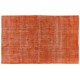 Unique Orange Overdyed Vintage Handmade Turkish Area Rug, Great 4 Modern Interiors. 6.3 x 9.6 Ft (190 x 290 cm)